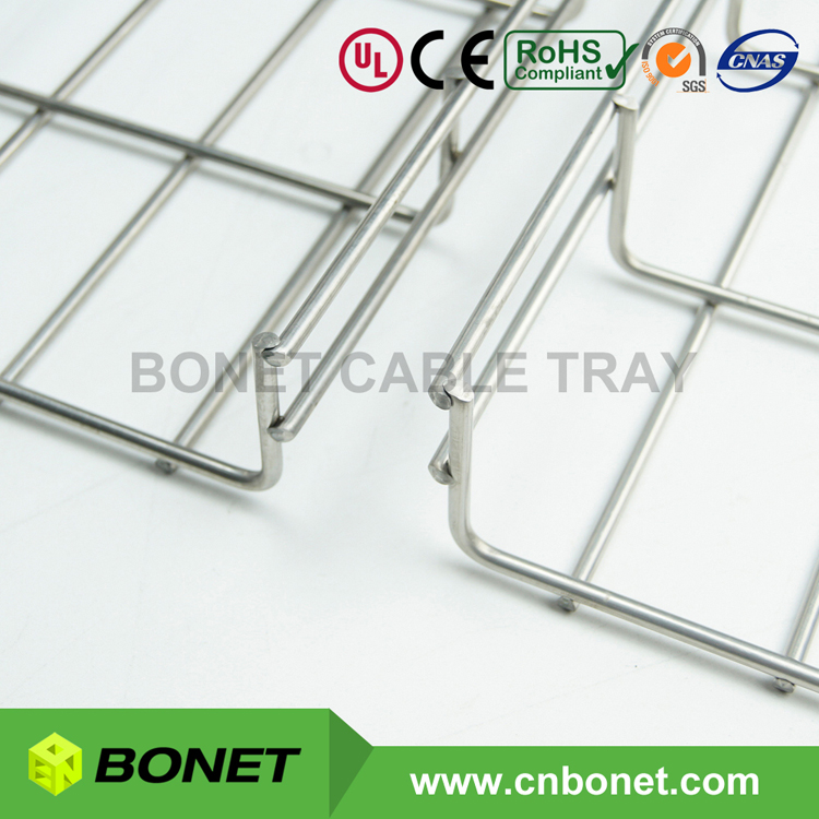 pickled & passivated stainless steel basket cable tray