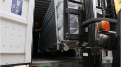 wire mesh cable tray container loading