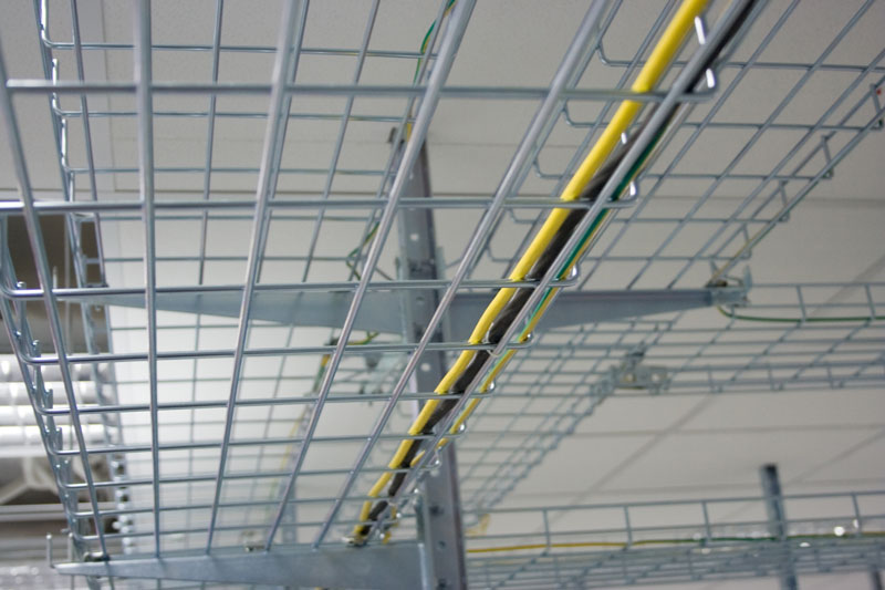 Black C8 Wire Mesh Cable Tray for Hazardous & Aggressive Cable